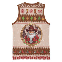 Howdy Christmas Basketball Jersey Cowboy Santa Western Xmas - Wonder Print Shop