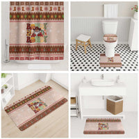 Howdy Christmas Bathroom Set Cowboy Santa Western Xmas - Wonder Print Shop