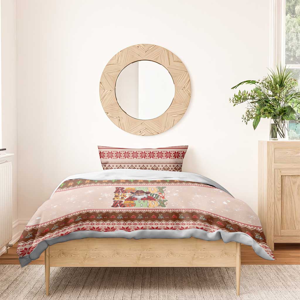 Howdy Christmas Bedding Set Cowboy Santa Western Xmas - Wonder Print Shop