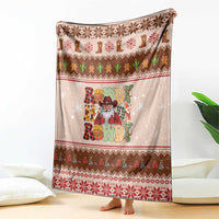 Howdy Christmas Blanket Cowboy Santa Western Xmas - Wonder Print Shop