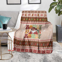 Howdy Christmas Blanket Cowboy Santa Western Xmas - Wonder Print Shop