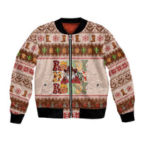 Howdy Christmas Bomber Jacket Cowboy Santa Western Xmas - Wonder Print Shop