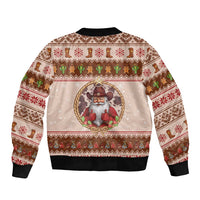 Howdy Christmas Bomber Jacket Cowboy Santa Western Xmas - Wonder Print Shop
