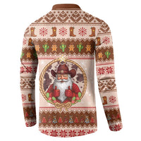 Howdy Christmas Button Sweatshirt Cowboy Santa Western Xmas - Wonder Print Shop