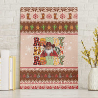 Howdy Christmas Canvas Wall Art Cowboy Santa Western Xmas - Wonder Print Shop