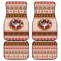 Howdy Christmas Car Mats Cowboy Santa Western Xmas - Wonder Print Shop