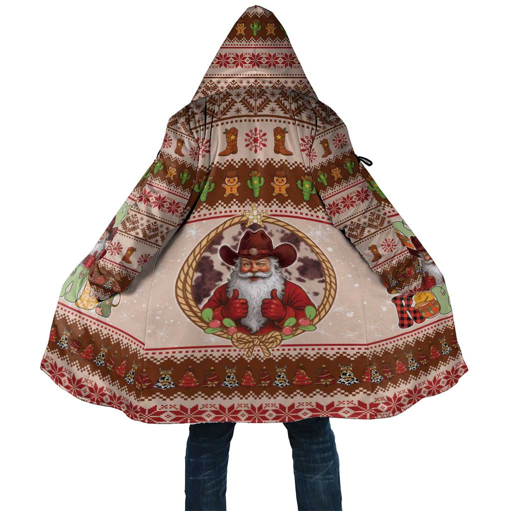 Howdy Christmas Cloak Cowboy Santa Western Xmas - Wonder Print Shop