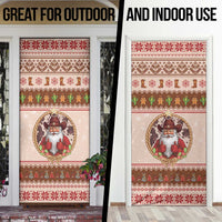 Howdy Christmas Door Cover Cowboy Santa Western Xmas - Wonder Print Shop