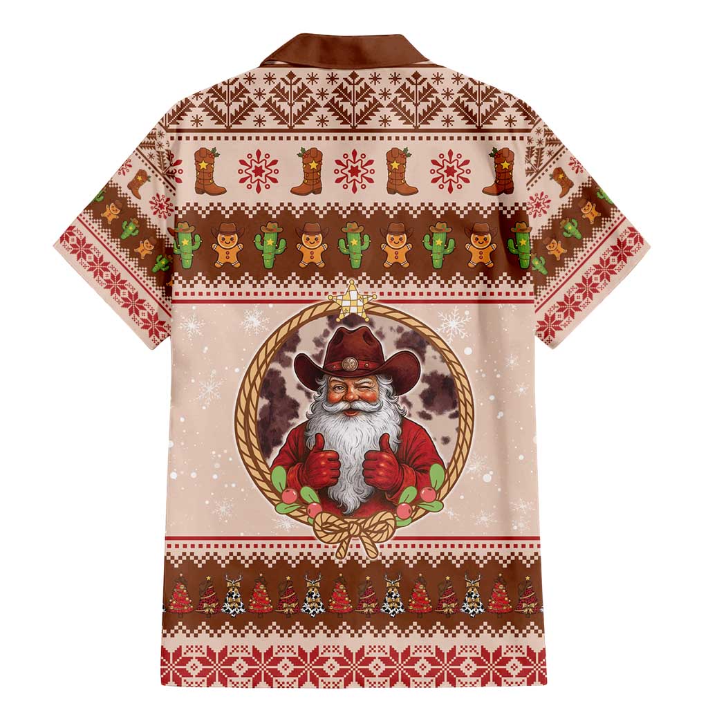 Howdy Christmas Family Matching Mermaid Dress and Hawaiian Shirt Cowboy Santa Western Xmas - Wonder Print Shop