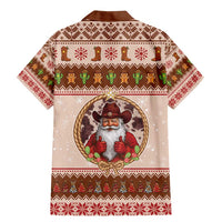 Howdy Christmas Family Matching Mermaid Dress and Hawaiian Shirt Cowboy Santa Western Xmas - Wonder Print Shop