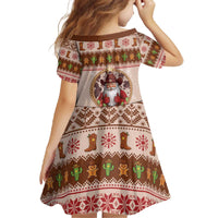 Howdy Christmas Family Matching Off The Shoulder Long Sleeve Dress and Hawaiian Shirt Cowboy Santa Western Xmas - Wonder Print Shop