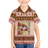 Howdy Christmas Family Matching Off Shoulder Maxi Dress and Hawaiian Shirt Cowboy Santa Western Xmas - Wonder Print Shop