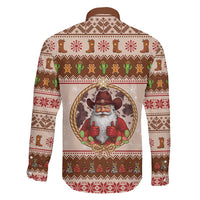 Howdy Christmas Family Matching Off Shoulder Short Dress and Hawaiian Shirt Cowboy Santa Western Xmas - Wonder Print Shop