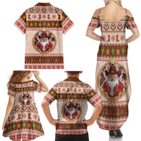 Howdy Christmas Family Matching Summer Maxi Dress and Hawaiian Shirt Cowboy Santa Western Xmas - Wonder Print Shop