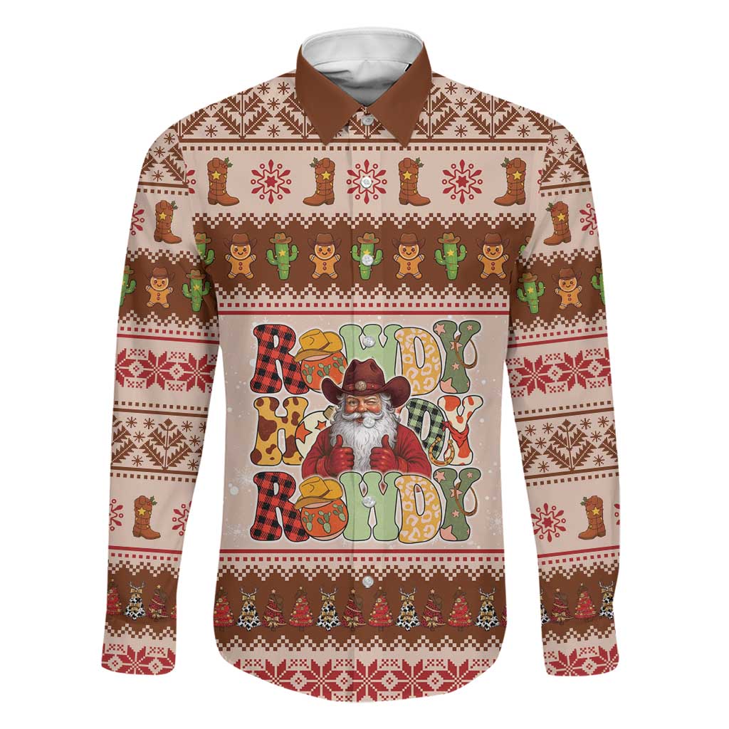 Howdy Christmas Family Matching Summer Maxi Dress and Hawaiian Shirt Cowboy Santa Western Xmas - Wonder Print Shop