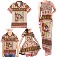 Howdy Christmas Family Matching Tank Maxi Dress and Hawaiian Shirt Cowboy Santa Western Xmas - Wonder Print Shop