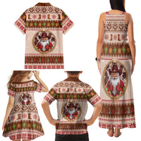 Howdy Christmas Family Matching Tank Maxi Dress and Hawaiian Shirt Cowboy Santa Western Xmas - Wonder Print Shop