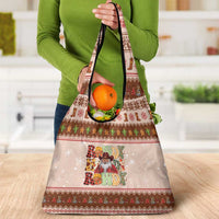 Howdy Christmas Grocery Bag Cowboy Santa Western Xmas - Wonder Print Shop