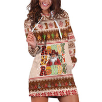 Howdy Christmas Hoodie Dress Cowboy Santa Western Xmas - Wonder Print Shop