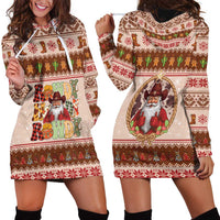 Howdy Christmas Hoodie Dress Cowboy Santa Western Xmas - Wonder Print Shop