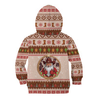 Howdy Christmas Kid Hoodie Cowboy Santa Western Xmas - Wonder Print Shop