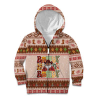 Howdy Christmas Kid Hoodie Cowboy Santa Western Xmas - Wonder Print Shop