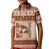 Howdy Christmas Kid Polo Shirt Cowboy Santa Western Xmas - Wonder Print Shop