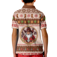 Howdy Christmas Kid Polo Shirt Cowboy Santa Western Xmas - Wonder Print Shop