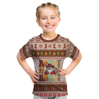 Howdy Christmas Kid T Shirt Cowboy Santa Western Xmas - Wonder Print Shop