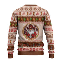 Howdy Christmas Ugly Christmas Sweater Cowboy Santa Western Xmas - Wonder Print Shop