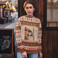 Howdy Christmas Ugly Christmas Sweater Cowboy Santa Western Xmas - Wonder Print Shop