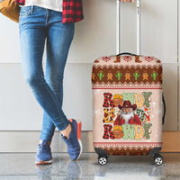Howdy Christmas Luggage Cover Cowboy Santa Western Xmas - Wonder Print Shop