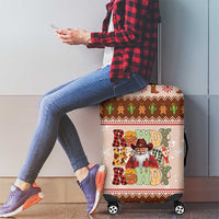 Howdy Christmas Luggage Cover Cowboy Santa Western Xmas - Wonder Print Shop
