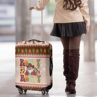 Howdy Christmas Luggage Cover Cowboy Santa Western Xmas - Wonder Print Shop