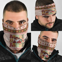 Howdy Christmas Neck Gaiter Cowboy Santa Western Xmas - Wonder Print Shop