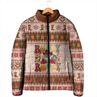 Howdy Christmas Padded Jacket Cowboy Santa Western Xmas - Wonder Print Shop