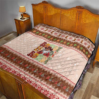 Howdy Christmas Quilt Cowboy Santa Western Xmas - Wonder Print Shop