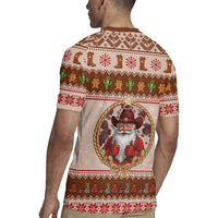 Howdy Christmas Rugby Jersey Cowboy Santa Western Xmas - Wonder Print Shop