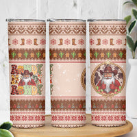 Howdy Christmas Skinny Tumbler Cowboy Santa Western Xmas - Wonder Print Shop