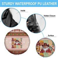 Howdy Christmas Spare Tire Cover Cowboy Santa Western Xmas - Wonder Print Shop