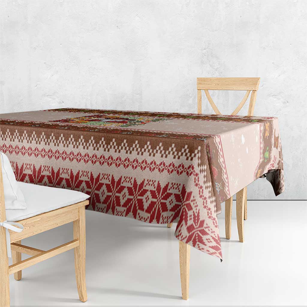 Howdy Christmas Tablecloth Cowboy Santa Western Xmas - Wonder Print Shop