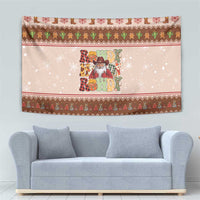 Howdy Christmas Tapestry Cowboy Santa Western Xmas - Wonder Print Shop