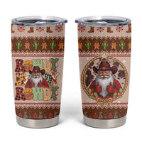 Howdy Christmas Tumbler Cup Cowboy Santa Western Xmas - Wonder Print Shop
