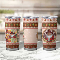 Howdy Christmas Tumbler Cup Cowboy Santa Western Xmas - Wonder Print Shop