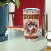 Howdy Christmas Tumbler Cup Cowboy Santa Western Xmas - Wonder Print Shop