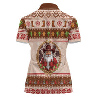 Howdy Christmas Women Polo Shirt Cowboy Santa Western Xmas - Wonder Print Shop