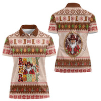 Howdy Christmas Women Polo Shirt Cowboy Santa Western Xmas - Wonder Print Shop