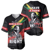 MLK Honoring The Legacy Baseball Jersey Black Version LT05 - Wonder Print Shop