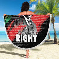 MLK Honoring The Legacy Beach Blanket Black Version LT05 - Wonder Print Shop