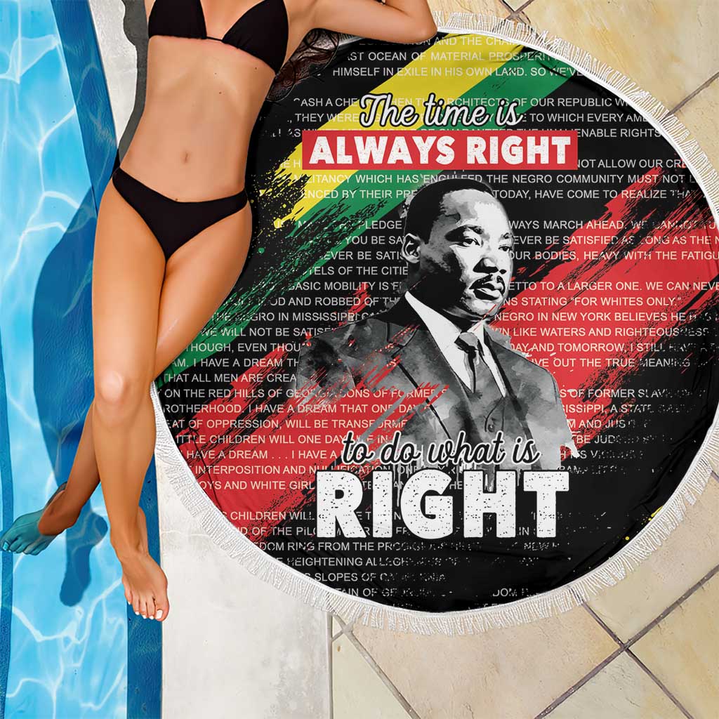 MLK Honoring The Legacy Beach Blanket Black Version LT05 - Wonder Print Shop